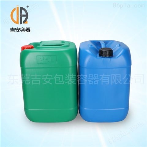 25kg小口塑料桶 25L升化工塑料桶 方扁形包装桶 *
